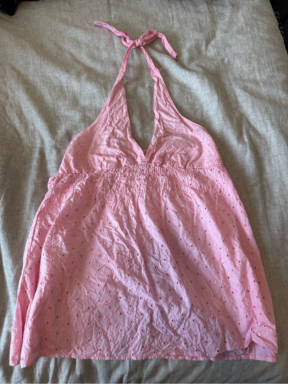 Y2K So Wear It Declare It Baby Pink Halter Top